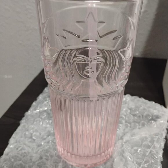 Starbucks Pink Sakura Straw Cup Cherry Blossom Topper Glass Bottle Tumbler NIB - Picture 2 of 5